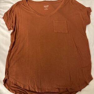 Mossimo Supply Co. Women's Short Sleeve Tee in Rust